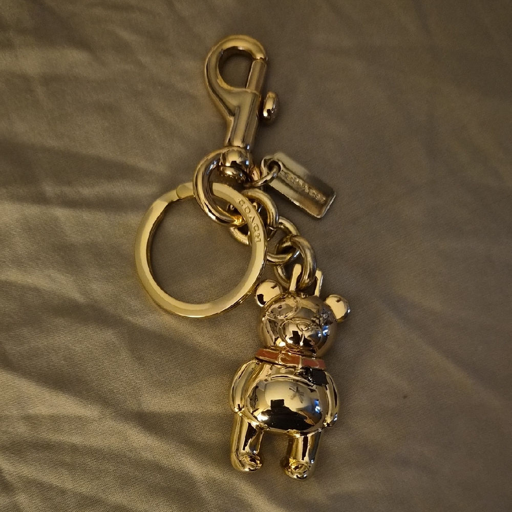 Gold Bear Keychain